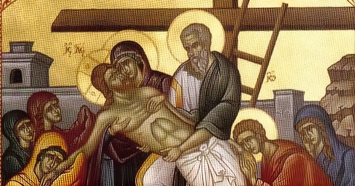 Great Vespers (un-nailing)